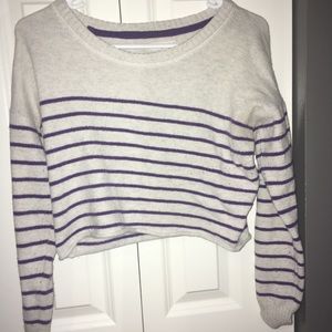 Striped crop top